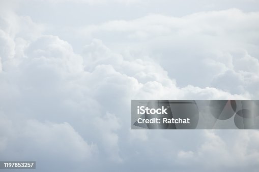istock white cloud background and texture. cloudy day. 1197853257