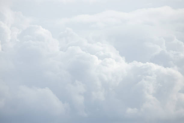 Photo of white cloud background and texture. cloudy day.