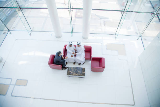istock Three Arab business men doing business 1197862238