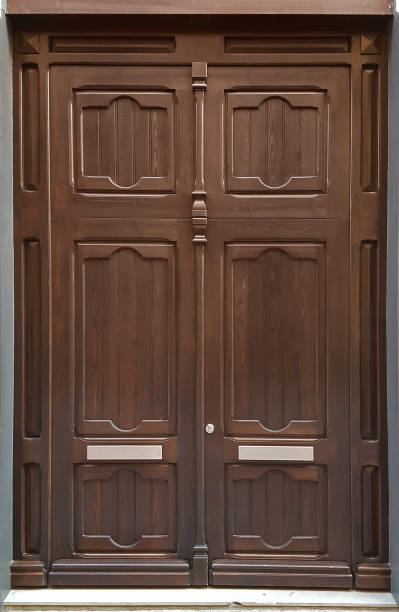istock Wood door 1197865154