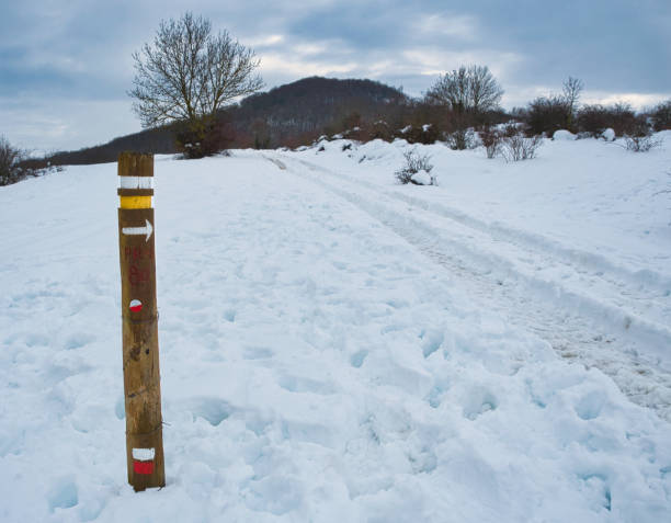 GR signal at snow at Cantabria Spain
