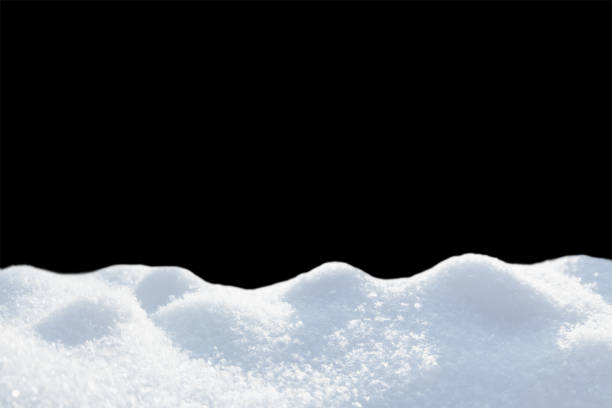 istock layer of fresh snow on a black background 1197866029