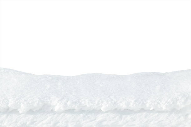 istock layer of fresh snow on a white background 1197866031