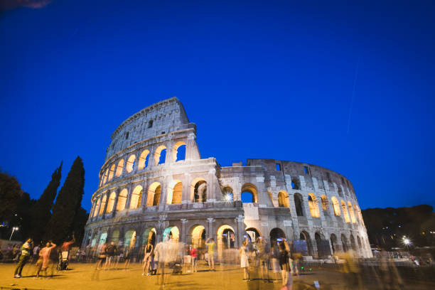 istock Sunset view of Coliseum in Rome, Italy 1197869097