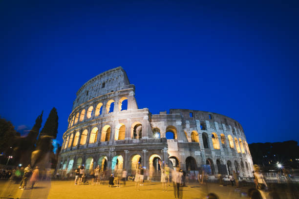 istock Sunset view of Coliseum in Rome, Italy 1197869105