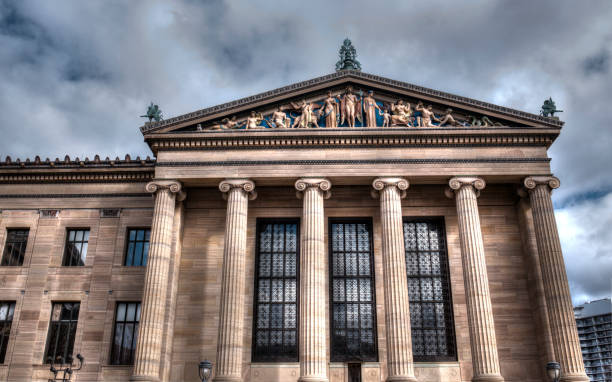 Philadelphia, Pa. USA, Jan. 5, 2019: facade of the Philadelphia Art Museum, Philadelphia, Pa. USA