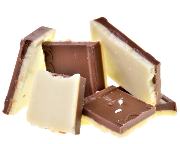 istock Two-tone chocolate milk and white isolated 1197873785