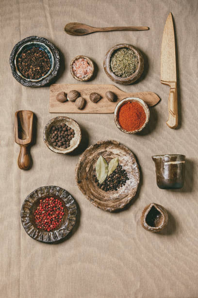 istock Variety of dishes and spices 1197876385