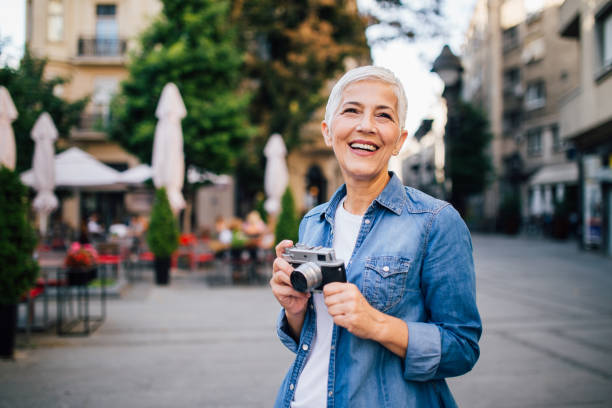 istock Charismatic older lady looking happy 1197883830