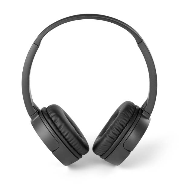 istock Wireless headphones on white background 1197887077