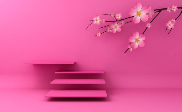 istock Display background for Cosmetic product presentation. Empty showcase, 1197888500