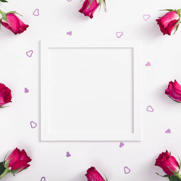 istock Floral border with blank space 1197891254
