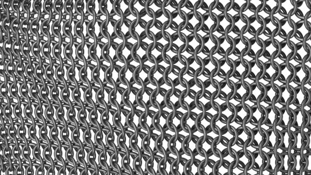 istock Part of a metal chain mail. 1197895389