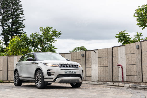 Range Rover Evoque P250 Test Drive Day Hong Kong, China July, 2019 : Range Rover Evoque P250 Test Drive Day on July 3 2019 in Hong Kong. evoque stock pictures, royalty-free photos & images