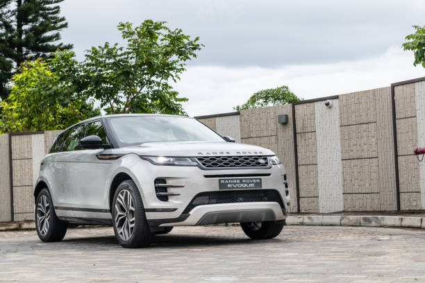 Range Rover Evoque P250 Test Drive Day Hong Kong, China July, 2019 : Range Rover Evoque P250 Test Drive Day on July 3 2019 in Hong Kong. evoque stock pictures, royalty-free photos & images