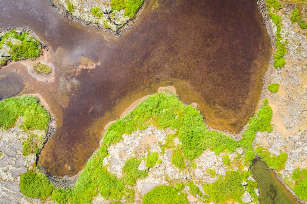 istock Lake landscape View from above.Iceland 1197903769