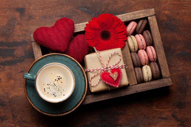 istock Valentines day card with coffee and sweets 1197914740