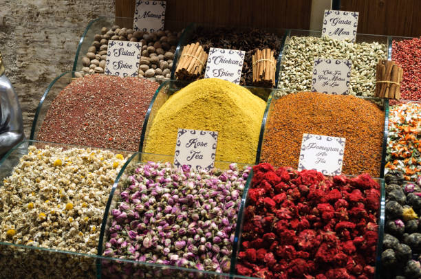 istock Traditional Turkish spices at the street bazaar. 1197915769
