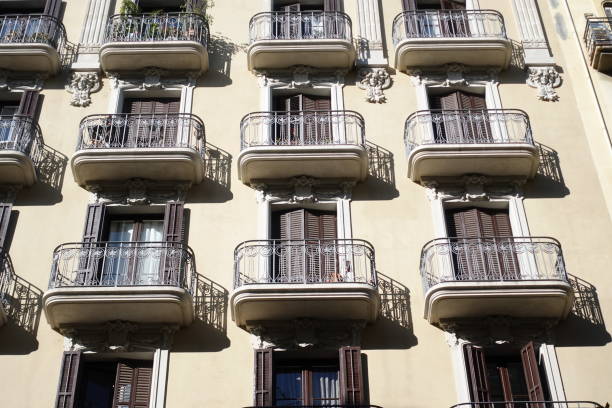 istock View on the old elegance tenement house 1197916410