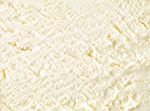 vanilla ice cream background, top view