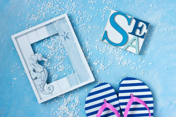 istock Marine theme with accessories.  Concept of vacation, relaxation 1197923372