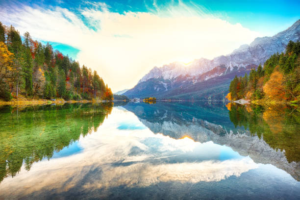 istock Faboulus autumn landscape of Eibsee Lake 1197924103