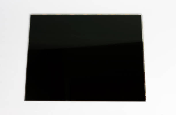 parte del monitor lcd, il pannello è costituito da filtri polarizzanti, display in vetro e cristalli liquidi - liquidcrystal foto e immagini stock