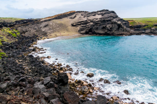 istock Green Sand Beach in Big Hawaii Island 1197929040