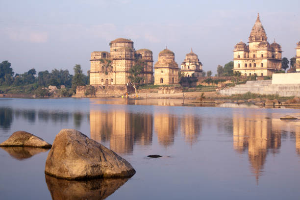 istock Orchha temples in Madhya Pradesh, India 119793001