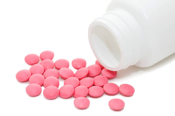 istock Packs of pills isolated on white background 119793030