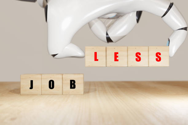 istock 3d rendering robot hand flip wooden cube change from job to jobless 1197931219
