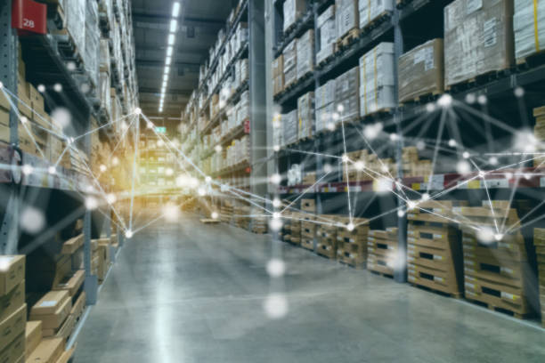 istock smart retail concept with machine, deep learning, neural network ,digital twin, 5G, industry 4.0, augmented  virtual reality technology, the artificial intelligence network in smart store to disrupt 1197931271