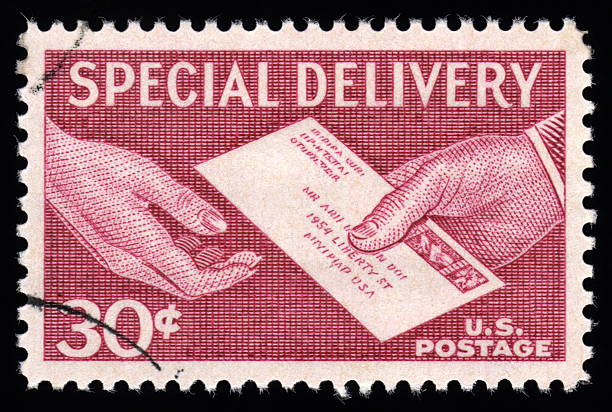 istock USA Vintage Postage Stamp Special Delivery 119793270