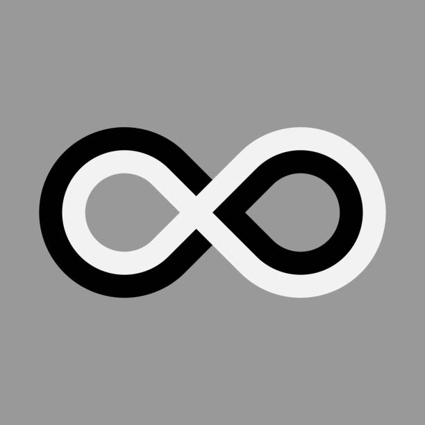 istock Infinity symbol icon. Representing the concept of infinite, limitless and endless things. Simple tripple line vector design element on white background 1197949362