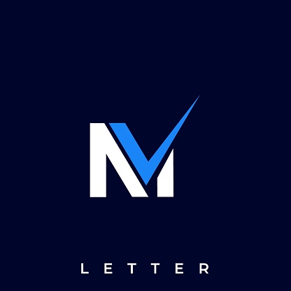 Letter M V Illustration Vector Template. Suitable for Creative Industry, Multimedia, entertainment, Educations, Shop, and any related business.