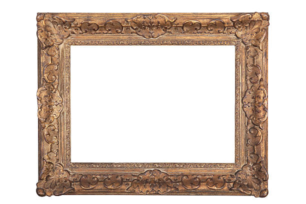 istock Antique emty golden Frame CLIPPING PATH 119796366