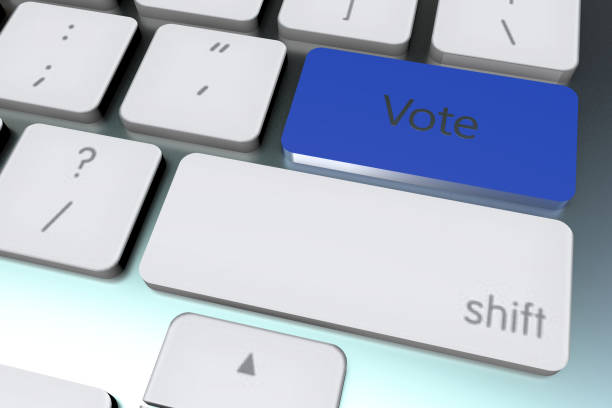 istock 3d rendering of Business and election concept. 1197965357