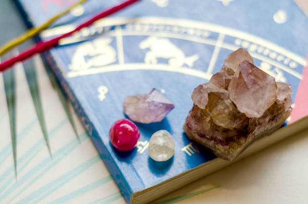 istock Astrology signs and a few crystals 1197973926