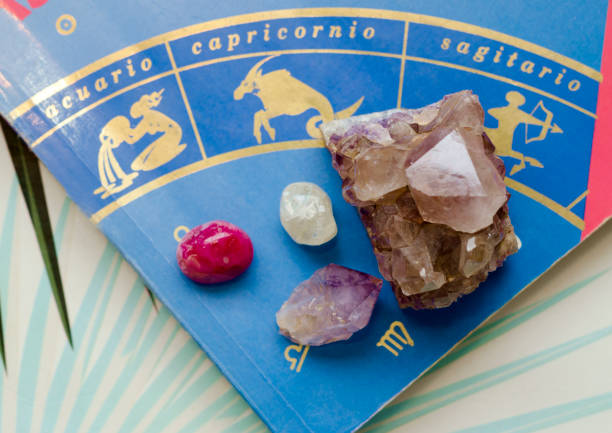 istock Astrology signs and a few crystals 1197973956
