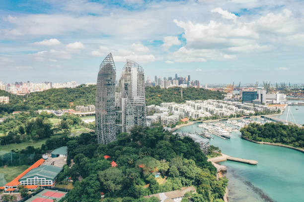 istock Homes in Singapore seen from above 1197977950