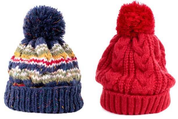 istock Blue red winter bobble ski hat 1197979854
