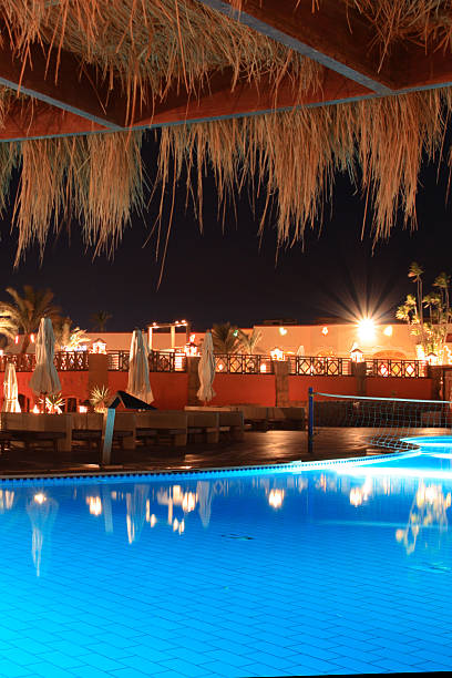 istock Tropical hotel at night, Egypt, Sharm al-Sheikh. 119798036