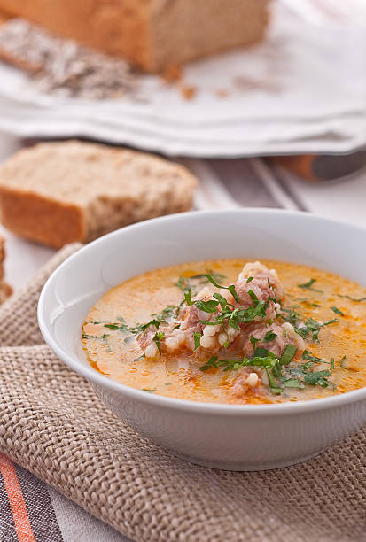 istock Bulgarian beef soup with meatballs 119798608