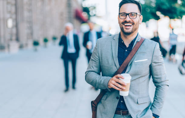istock Cheerful businessman outdoor 1197990012