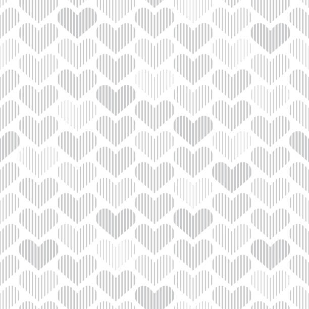 心とのシームレスなパターン - heart shape valentines day love backgrounds点のイラスト素材／クリップアート素材／マンガ素材／アイコン素材