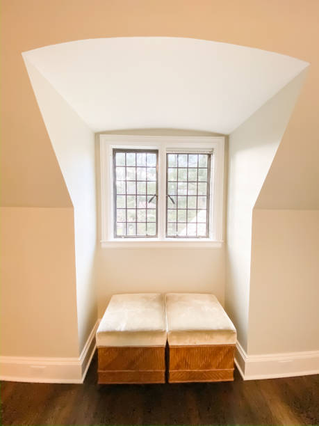 Window Bench Seats in Dormer Window Nook