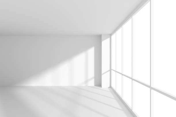 istock White empty office business room with sun light from large windows 1198002232
