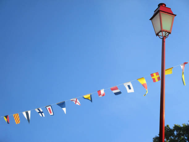 istock Bunting of pennants  Floor lamp 1198006516