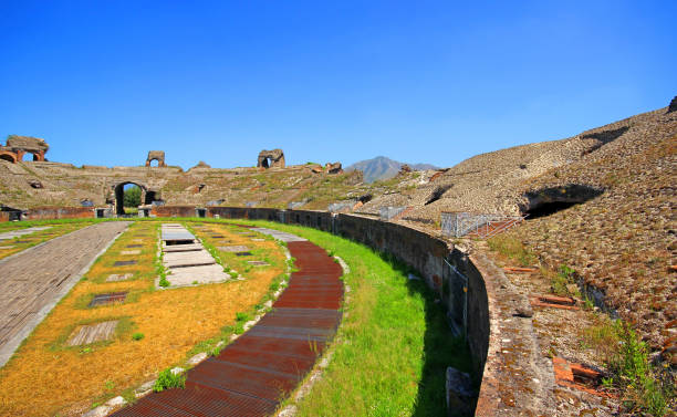 Capua in Italy, the roman amphitheatre Capua in Italy, the roman amphitheatre capua stock pictures, royalty-free photos & images