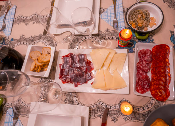 istock Christmas Eve table with food 1198012948